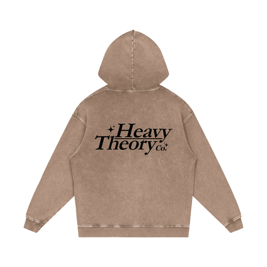 Heavy Theory Co. — 001 Hoodie / Washed Sand /Snow Washed Loose Cotton Hoodie