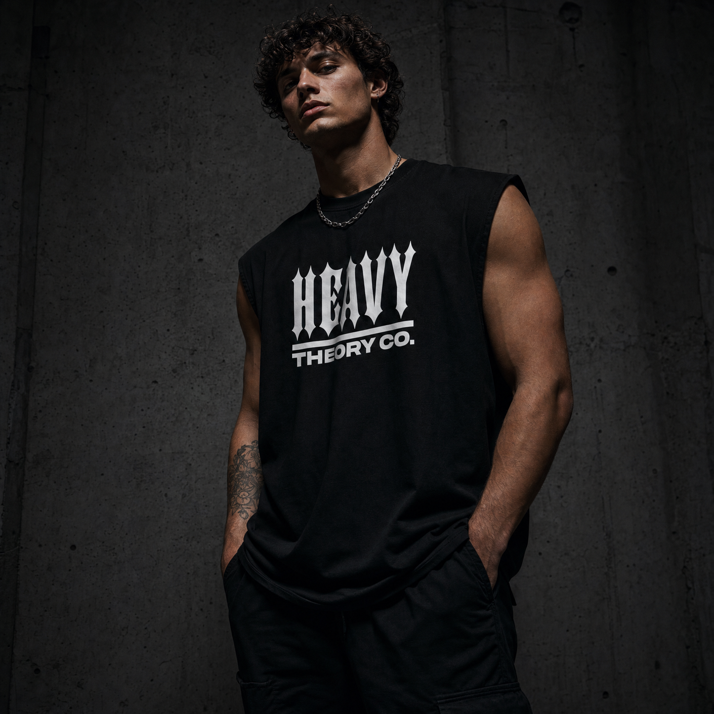 Heavy Theory Co. — Gothic Muscle Tank / Black