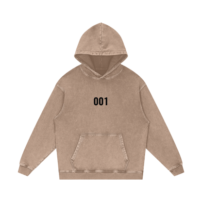 Heavy Theory Co. — 001 Hoodie / Washed Sand /Snow Washed Loose Cotton Hoodie