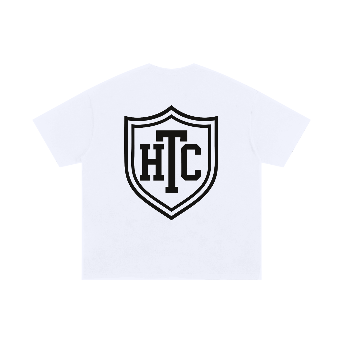 Heavy Theory Co. — Shield Tee / White Unisex Oversized Cotton T-Shirt