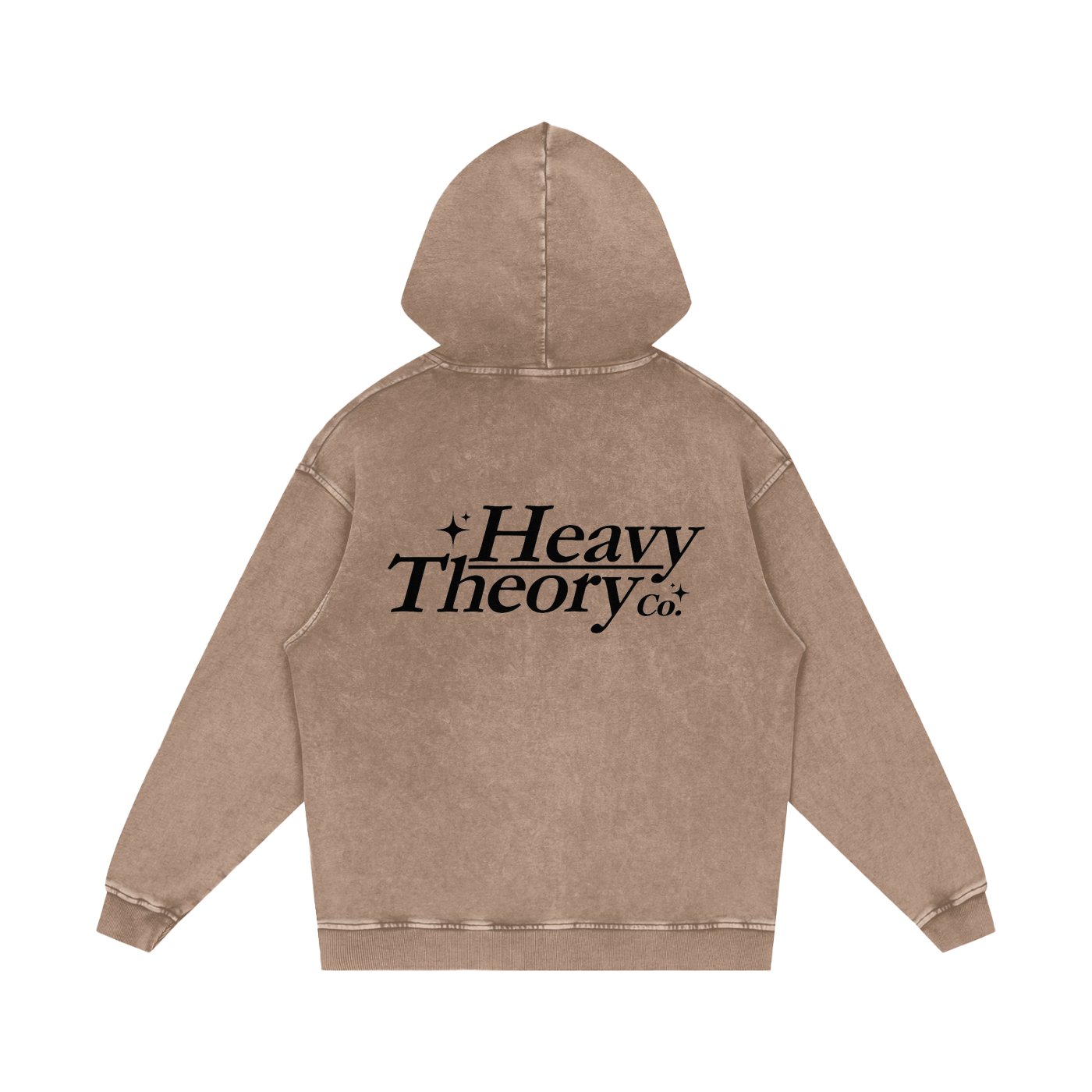 Heavy Theory Co. — 001 Hoodie / Washed Sand /Snow Washed Loose Cotton Hoodie