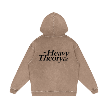 Heavy Theory Co. — 001 Hoodie / Washed Sand /Snow Washed Loose Cotton Hoodie