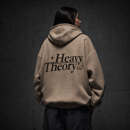Heavy Theory Co. — 001 Hoodie / Washed Sand /Snow Washed Loose Cotton Hoodie