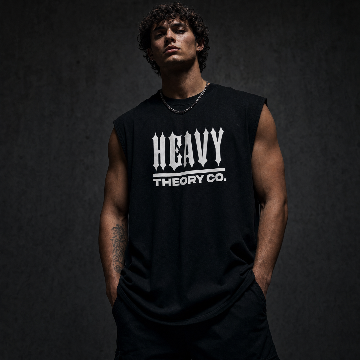 Heavy Theory Co. — Gothic Muscle Tank / Black