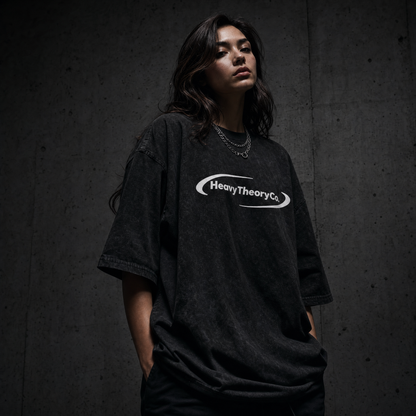 Heavy Theory Co. — Orbit Tee /  Snow Washed Black