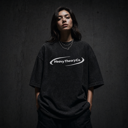 Heavy Theory Co. — Orbit Tee /  Snow Washed Black
