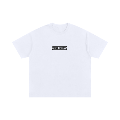 Heavy Theory Co. — Shield Tee / White Unisex Oversized Cotton T-Shirt